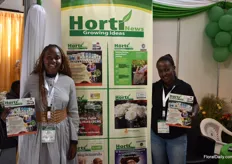Anika Nkeroten and Skita Makena of Hortinews, a Kenyan horticultural news magazine.